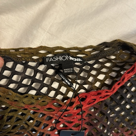 “Thinkin’ About Me” Fishnet Bodysuit by Fashion Nova. Size M. New/never worn. - Picture 2 of 3